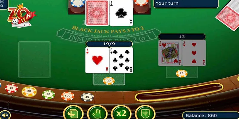 Luật chơi game bài Blackjack Zowin mà bạn cần nắm